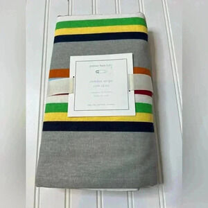 Pottery Barn Baby Kids Camden Stripe Crib Skirt Bed NEW